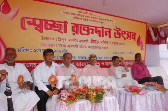 CM inaugurates blood donation camp CM inaugurates blood donation camp